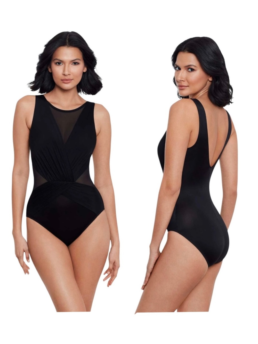 Miraclesuit Illusionists Palma One Piece in Black Size 12
